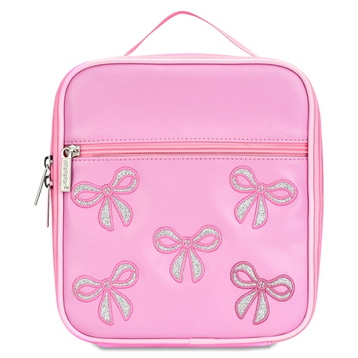 Pink Glitter Bows Lunch Tote