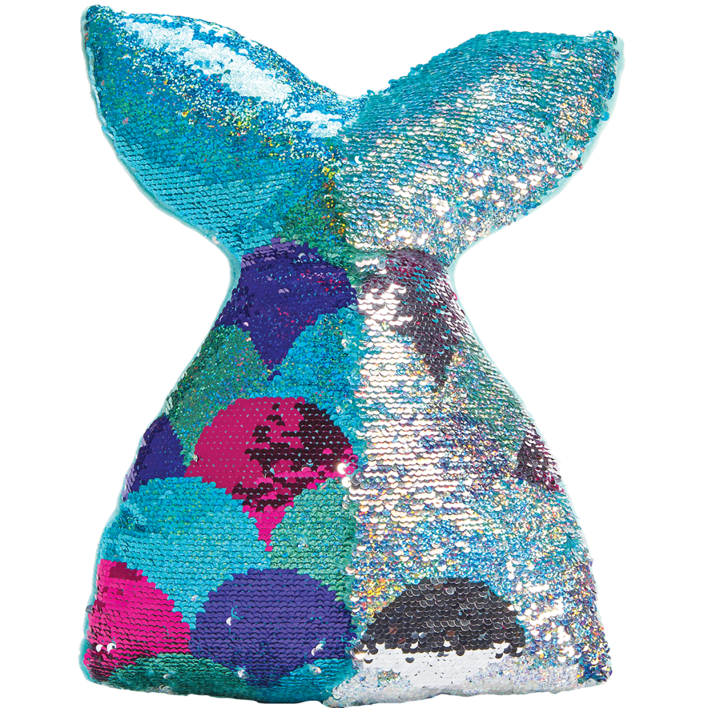 Mermaid Tail Reversible Sequin Pillow Iscream