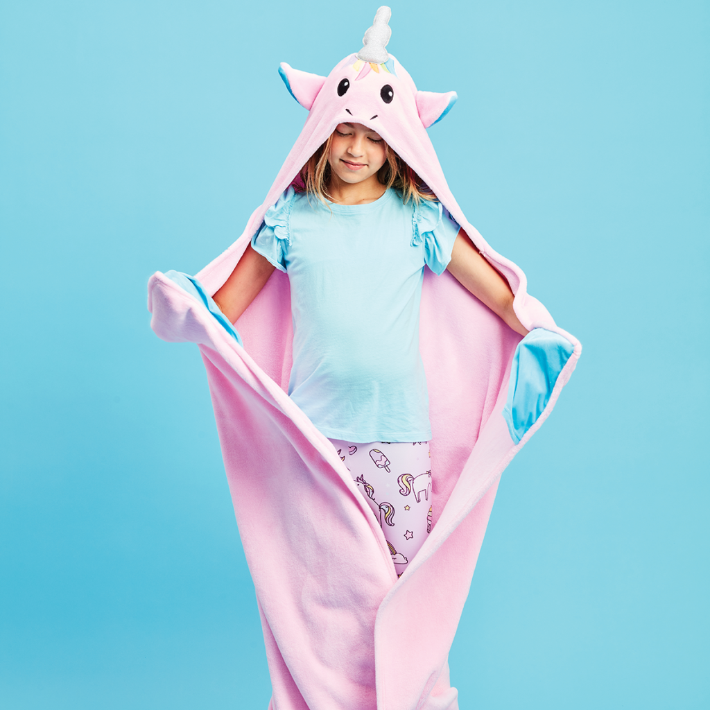 Unicorn Hooded Blanket Iscream