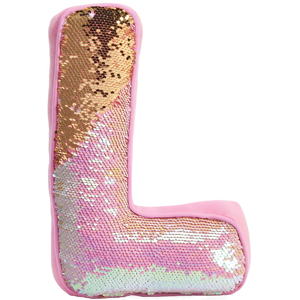 Sequin shop letter pillow